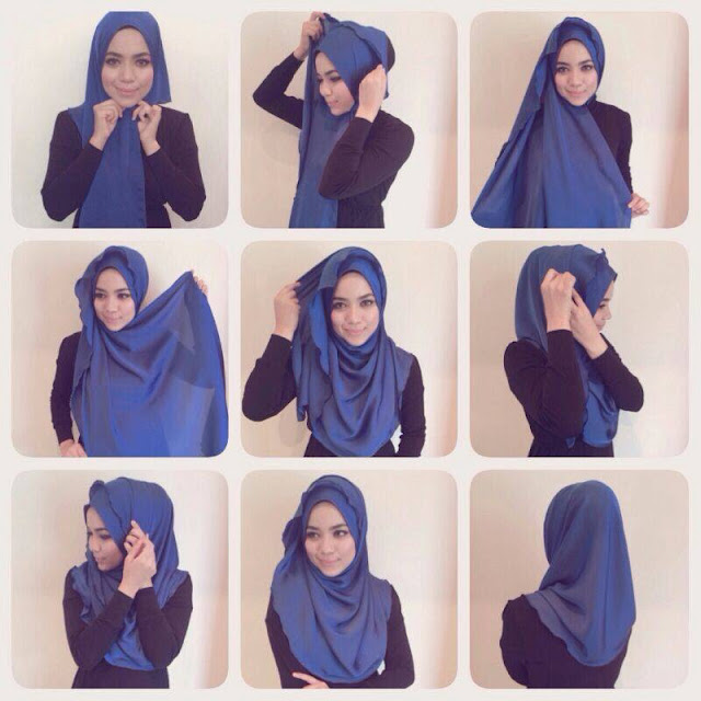 7+ Cara Mudah Pakai Shawl Half Moon (Gambar & Video) 7+ Cara Mudah Pakai Shawl Half Moon (Gambar & Video)