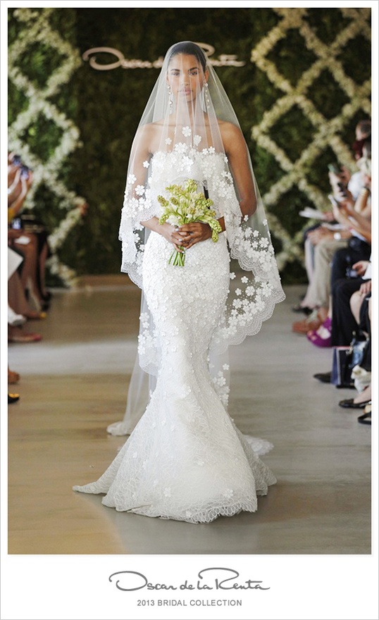 oscar de la renta veil