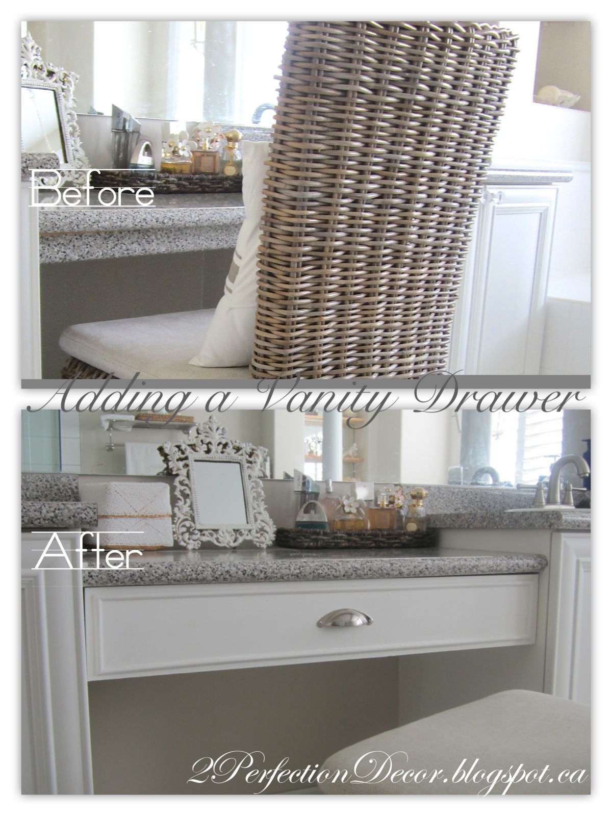 2Perfection Decor Building a pull out Vanity Drawer