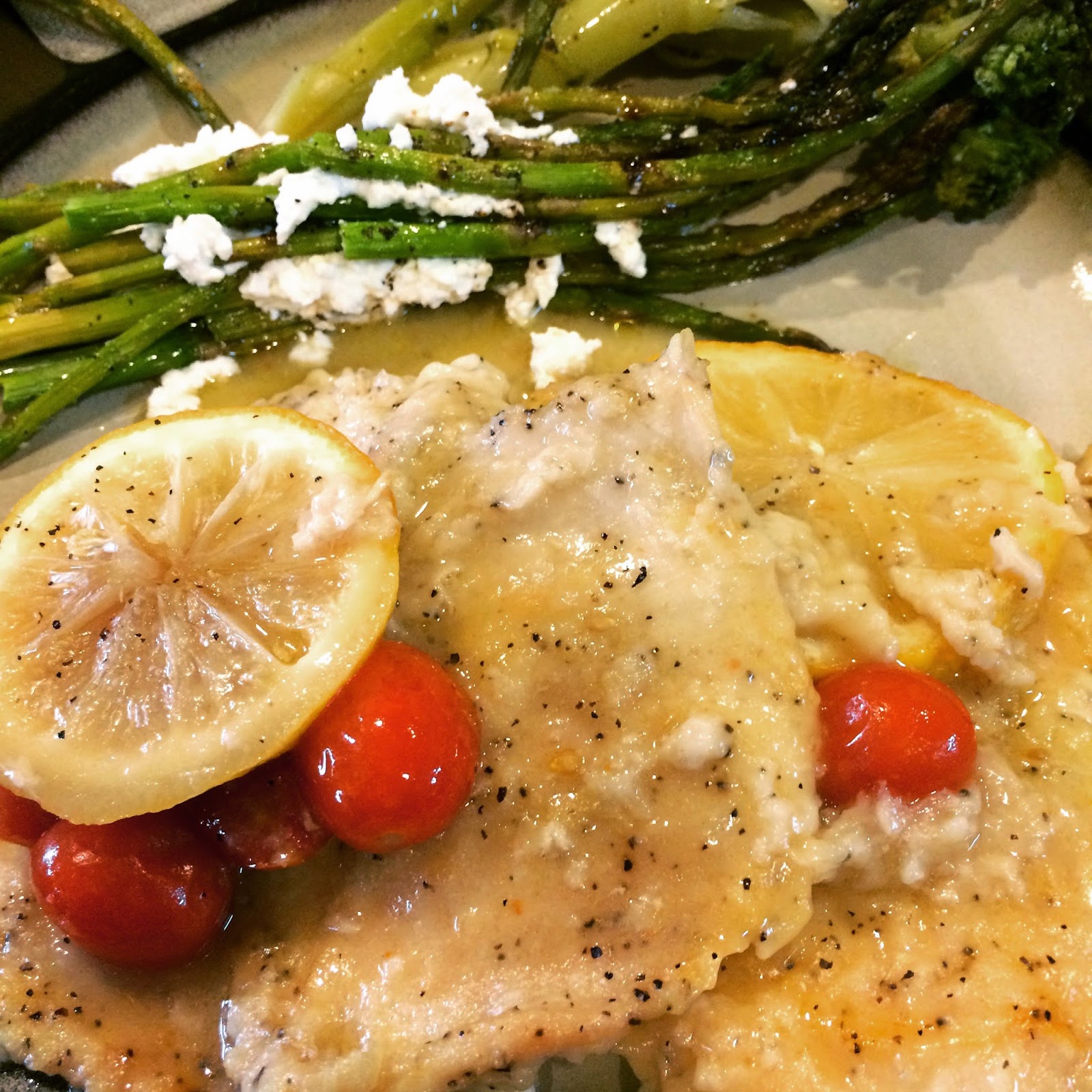 Lemon Chicken With Cherry Tomatoes