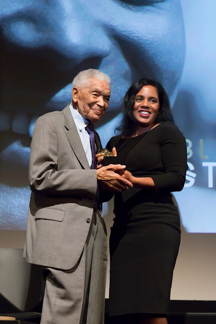 Earl Cameron CBE Inducted into the first black british film and tv hall of fame by screen nation award