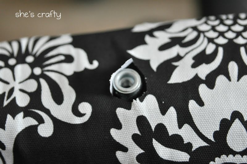 She's Crafty How to recover a boring office chair