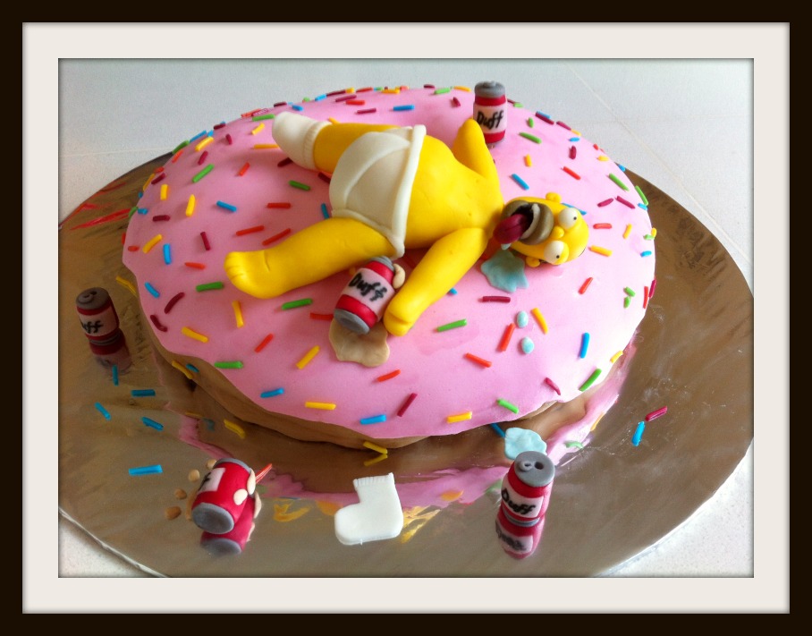 The Sweet Life CupCake. Homer Donut Cake