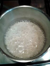 Hervimos el arroz con el agua justa