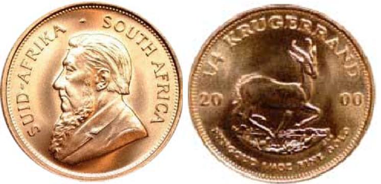 Krugerranden präglades  första gången 1967 
