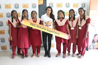 Actress Priya Anand in T Shirt with Students of Shiksha Movement Events 08