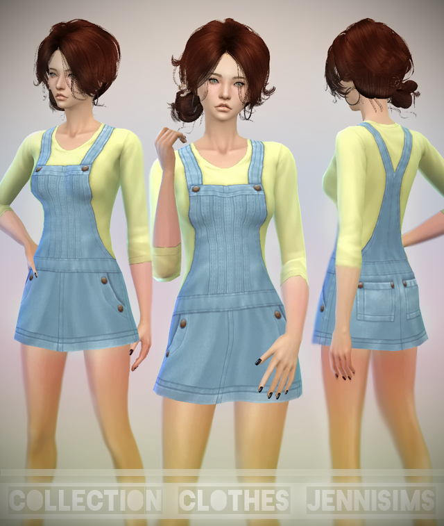 Downloads sims 4: Sets of clothes for the Sims 4 (Jumper Overall and ...