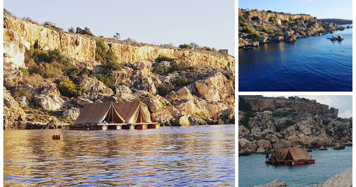 Ropes and Poles Twotent raft in Malta