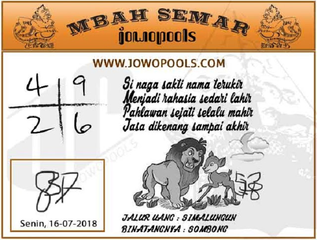 Prediksi Syair Togel Hongkong 16 Juli 2018 Live Draw Togel Sgp Dan Hongkong Kumpulan Syair Dan Paito Warna