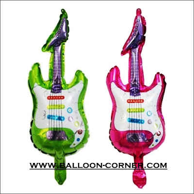 Balon Foil Gitar Mini (NEW COLOUR) Balon Foil Gitar Mini (NEW COLOUR)