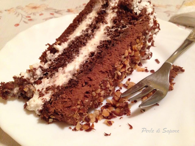torta golosa al cioccolato e crema