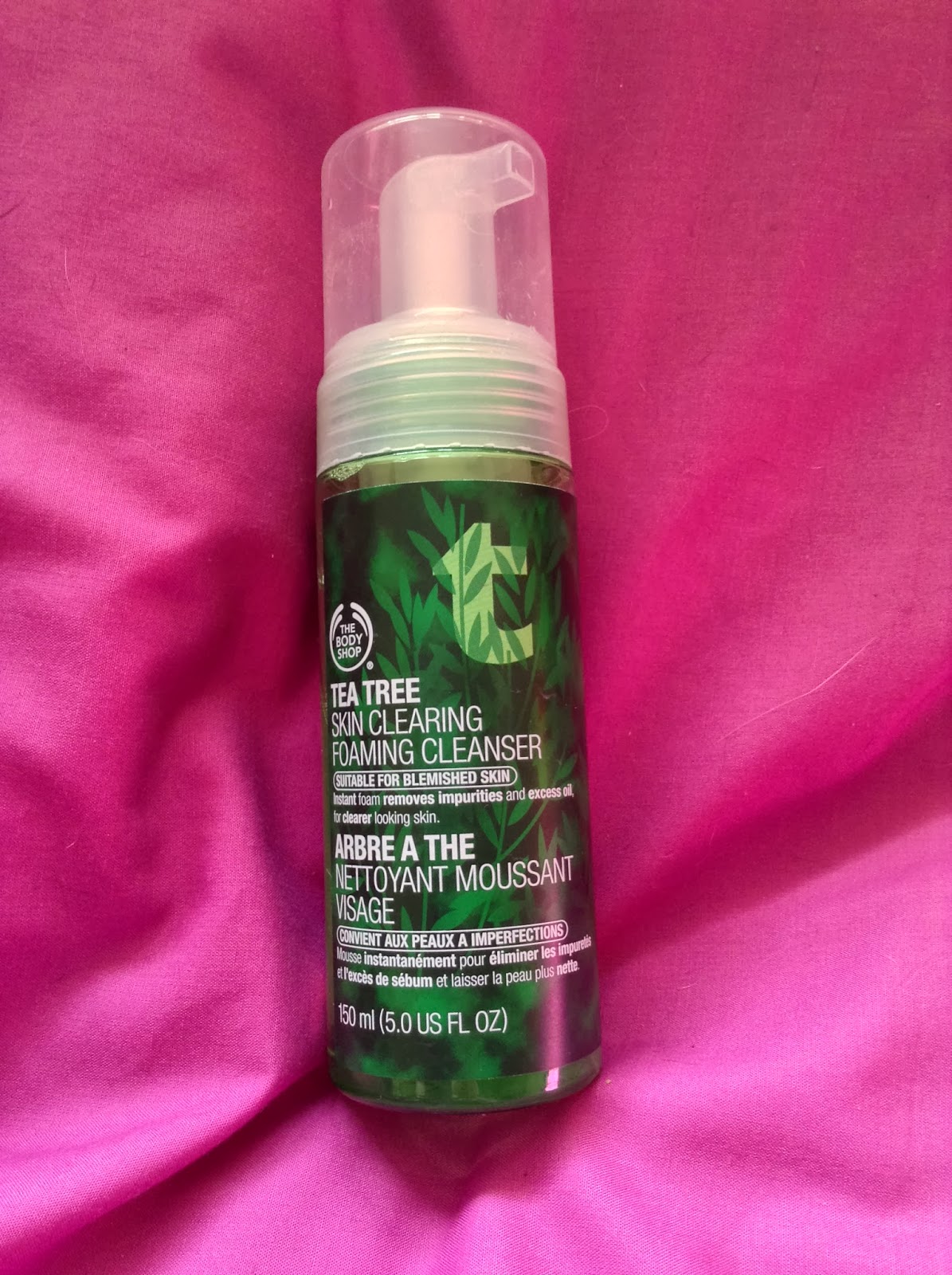 body shop tea tree foam