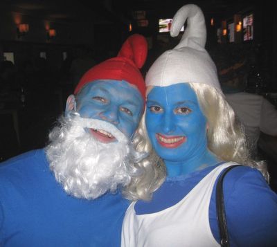 Pippi's blog: Homemade Smurf Costume