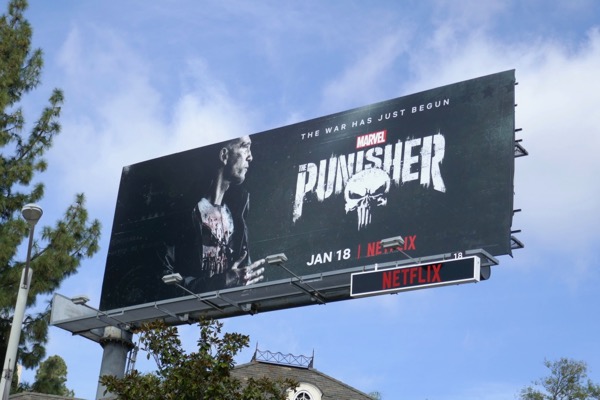 Marvel The Punisher season 2 billboard Marvel Punisher season 2 billboard