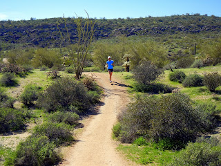 Me finishing out the technical trail