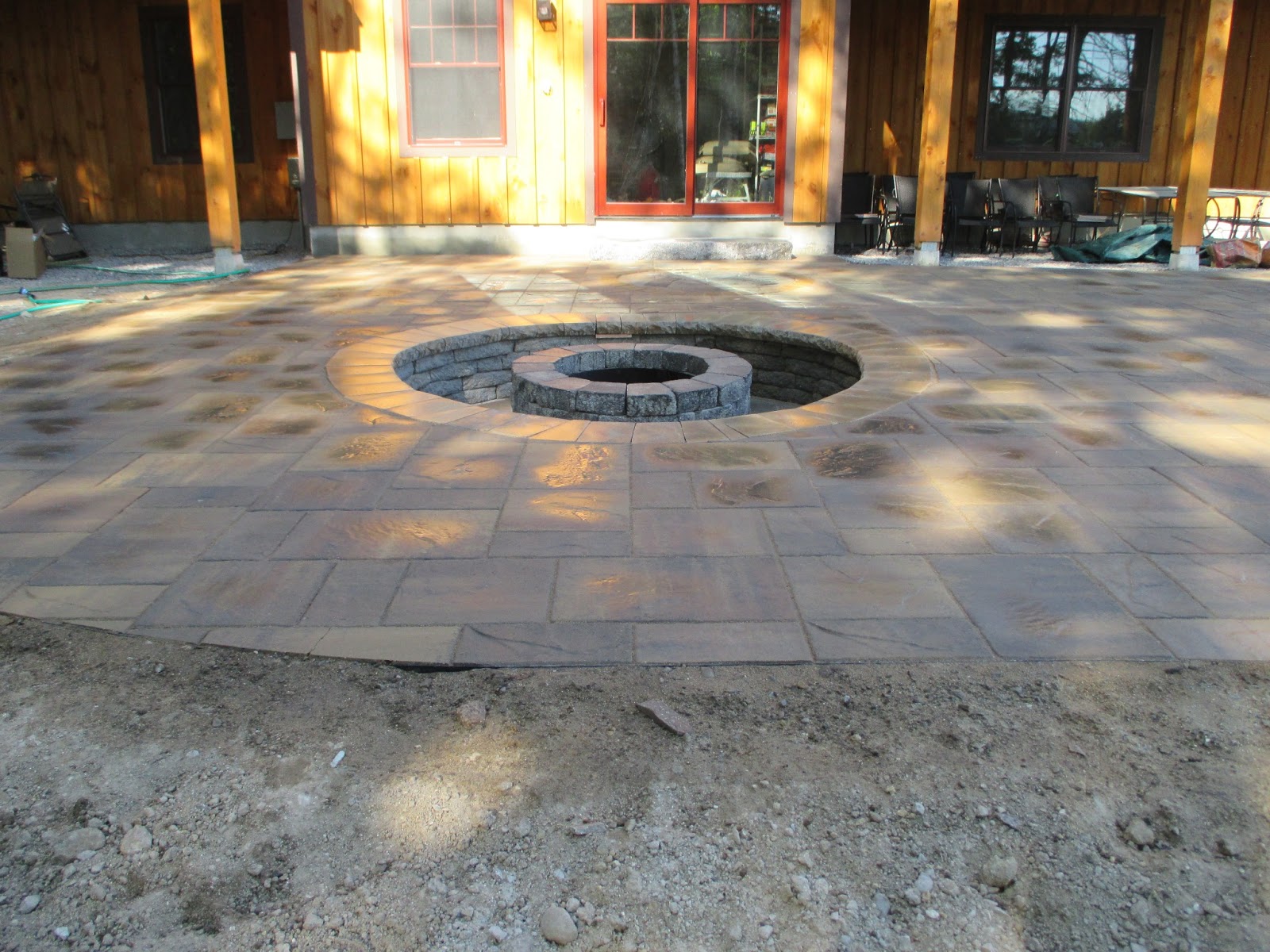 Natures Elite Landscaping Recessed Fire Pits in NH Lakes Region