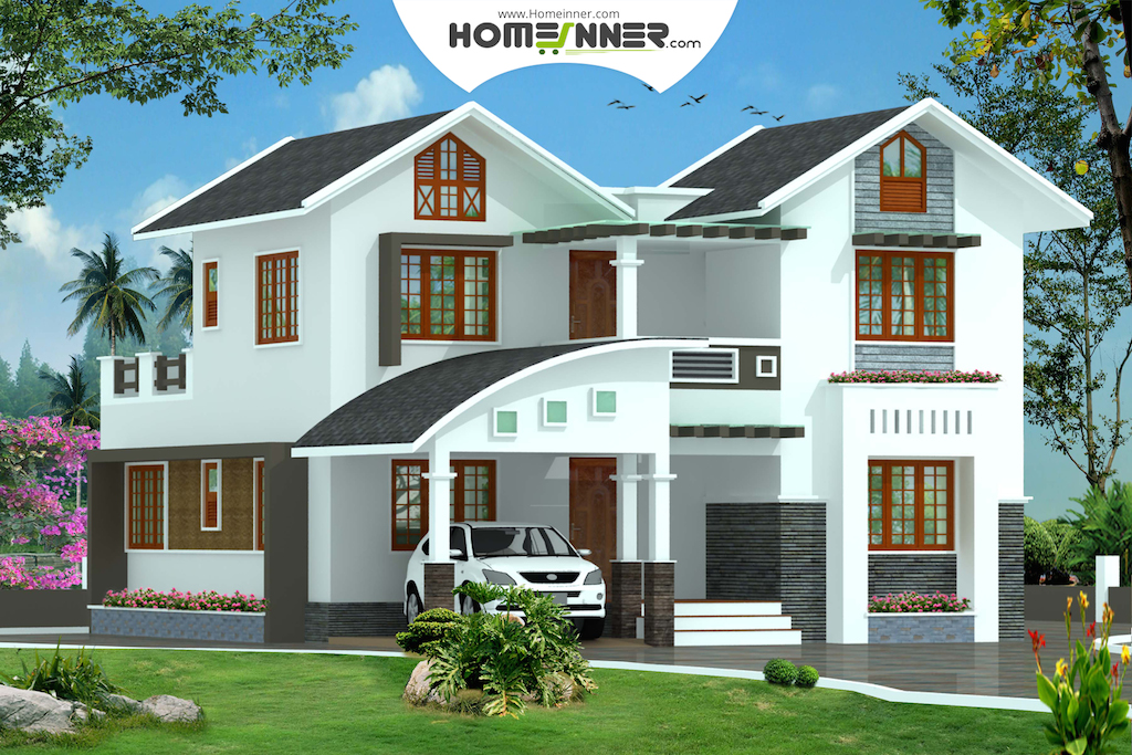  Kerala  Style 4 Bhk 1950 sq ft Modern Home  Design 