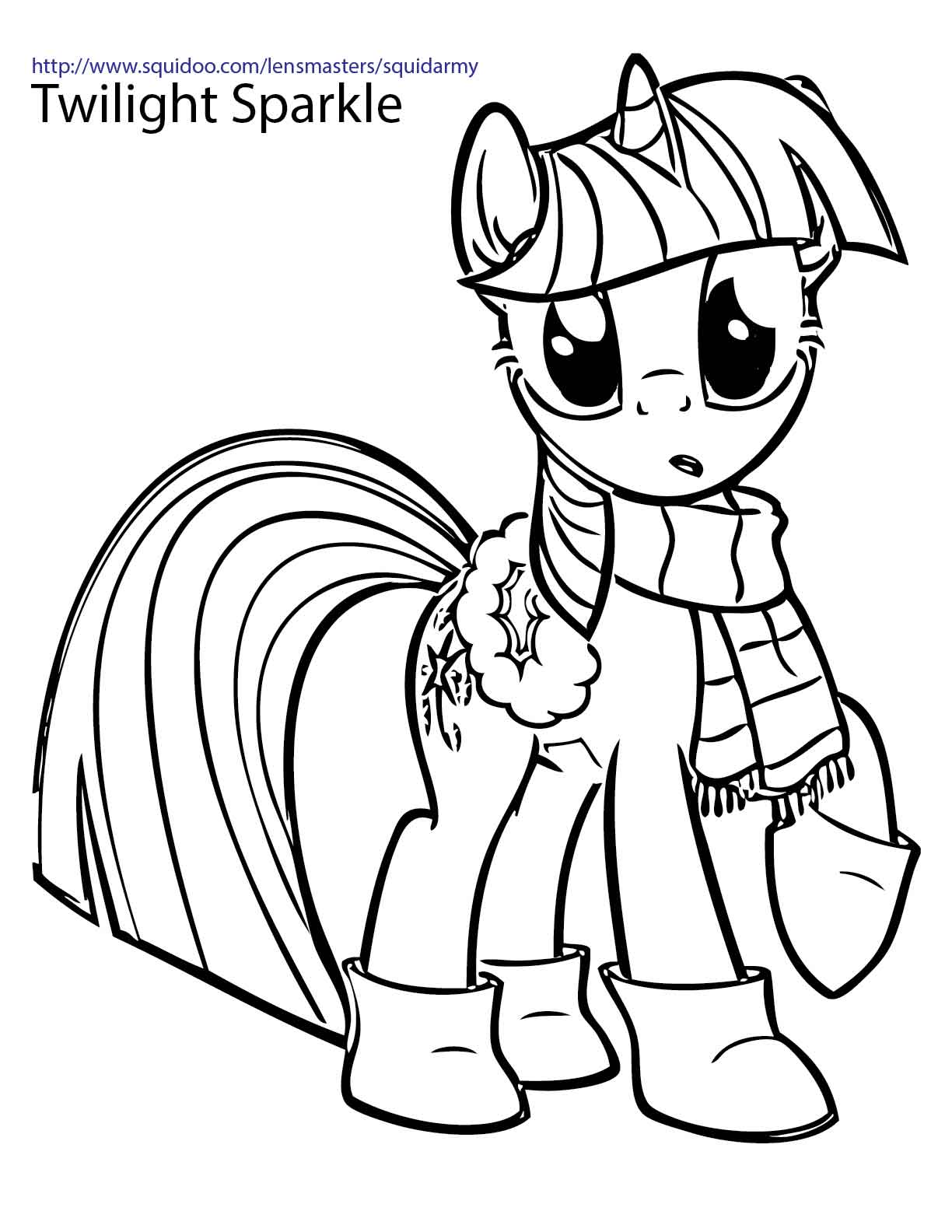 My Little Pony Coloring pages Squid Army