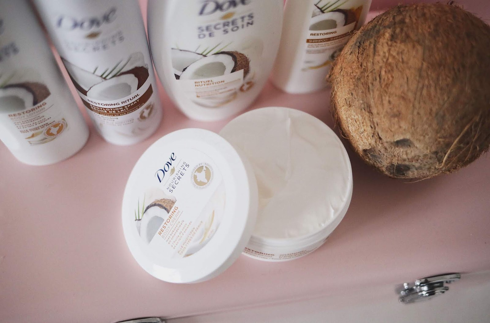 DOVE , CONCOURS , LES SECRETS DE SOIN RITUELS NUTRITIONS , HUILE DE COCO , ROSEMADEMOISELLE , ROSE MADEMOISELLE ,