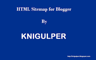 How to Create HTML Sitemap Page in Blogger