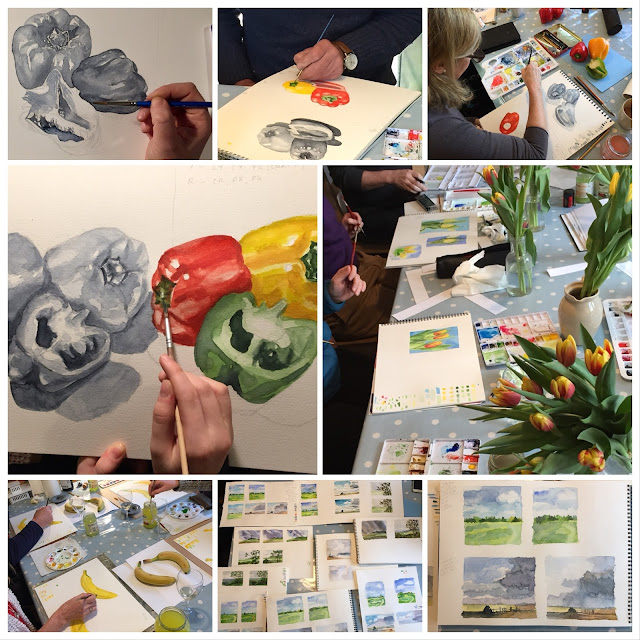 Julie Douglas, Notes from The Atelier A montage of student artwork