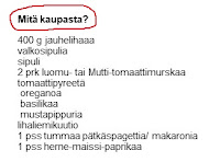 Mitä kaupasta? https://arkipaskaruokaa.blogspot.fi/