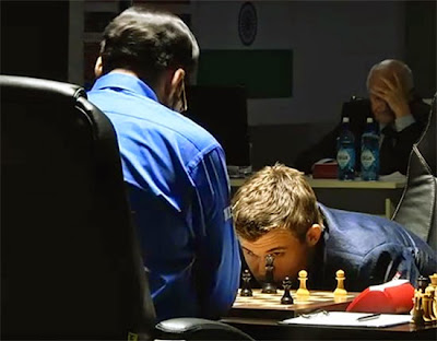 Partie 4 : Carlsen 1/2 Anand au championnat du monde d'échecs 2014 © Chess & Strategy
