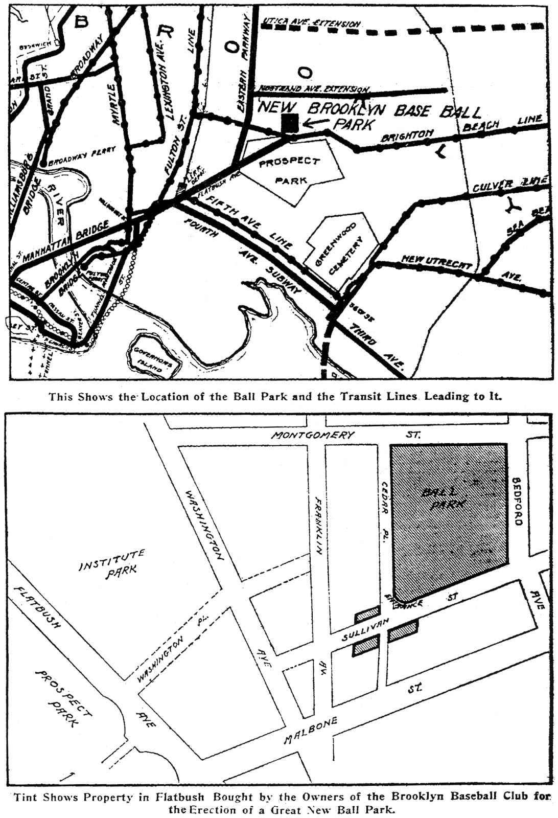 A Manly Pastime A Baseball History Blog The Meaning of Ebbets Field