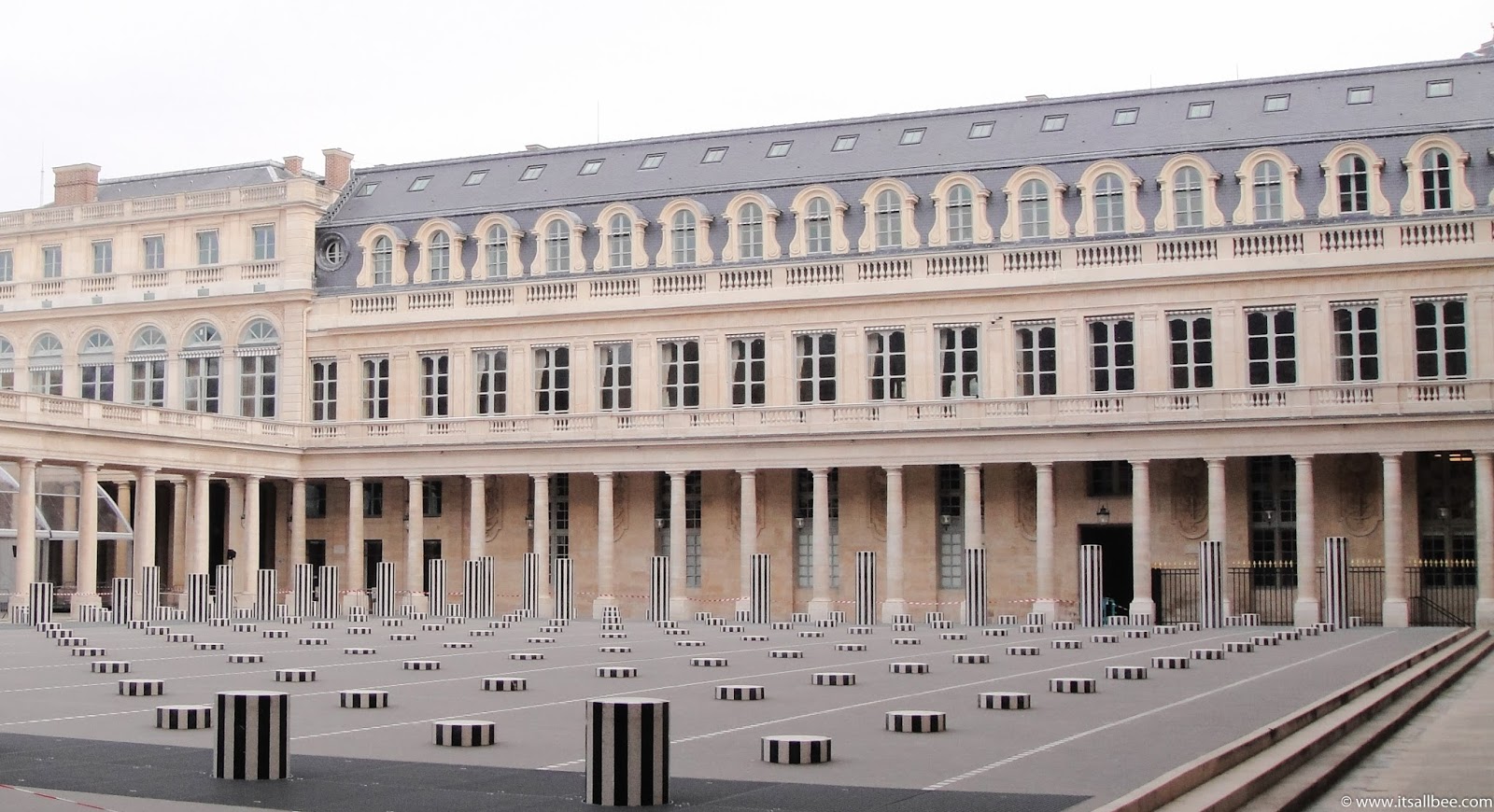 Palais-Royal Paris - Les Colonnes De Duren | Palaise Royal Les Deux Plateaux by Daniel Buren