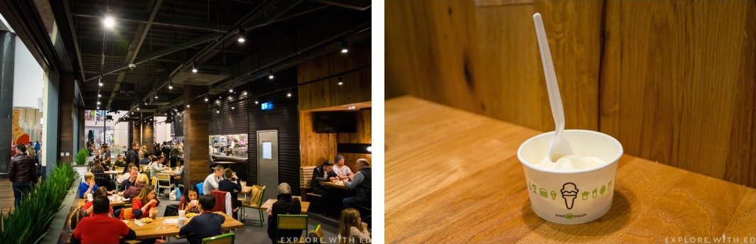 Shake Shack Cardiff interior with Icecream