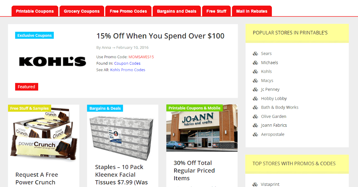 mommy deals coupons