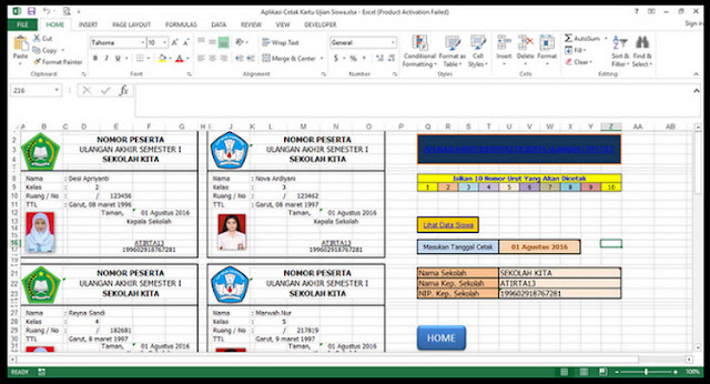 Aplikasi Cetak Kartu Kegiatan Ujian Sekolah Tahun 2018 Aplikasi Cetak Kartu Kegiatan Ujian Sekolah Tahun 2018