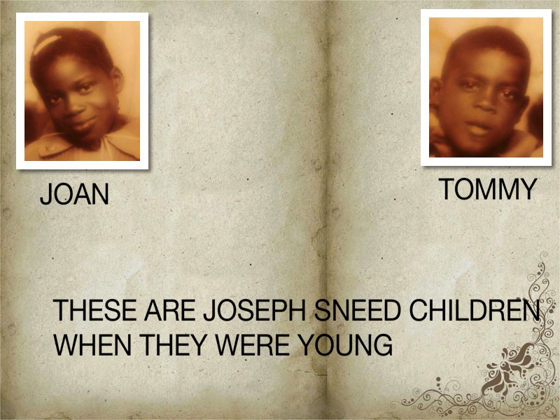 JOSEPH SNEED FAMILY PAGE JOSEPH SNEED CHILDREN