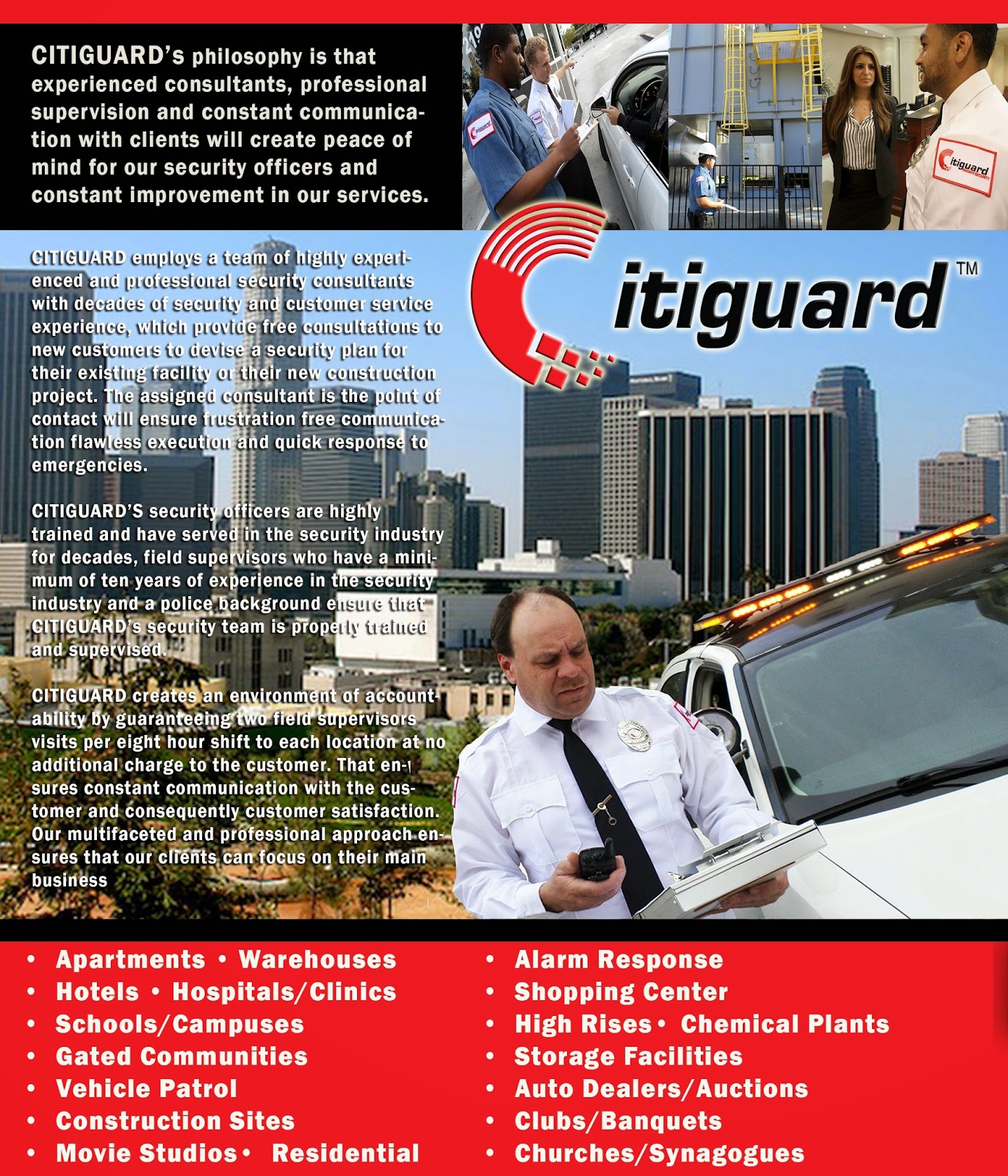 Security Guard Company Los Angeles CitiGuard Security Guard Company