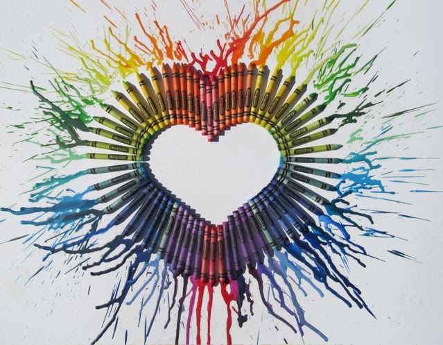 Artzy Creations Melted Crayon Heart artzy-creations-melted-crayon-heart