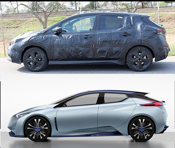 Modren Nissan These All New Pictures Of A Camouflaged 2018 Nissan Leaf Show Us How Far The Production Model Will Be From IDS Concept 2015 And Nissan Ev 2018 nissan ev. Modren Nissan These All New Pictures Of A Camouflaged 2018 Nissan Leaf Show Us How Far The Production Model Will Be From IDS Concept 2015 And Nissan Ev