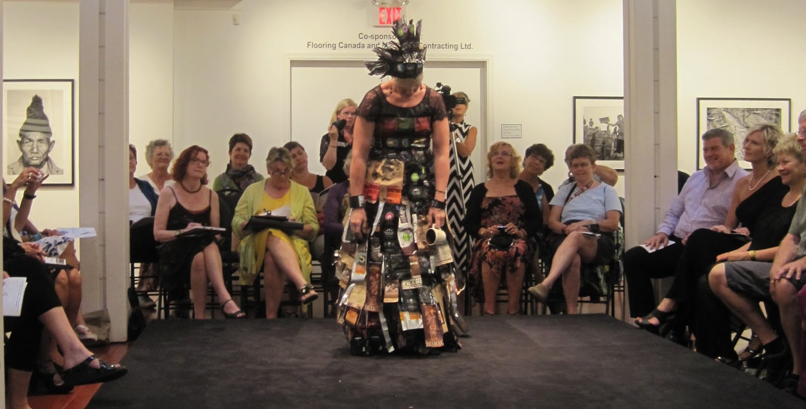 Wearable Art & Costume Design CRAG 2013 Wearable Art Show Upcycled Coffee Bag Gown