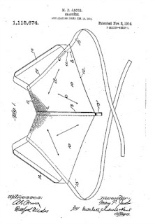 Photo of 1914 Patent of Mary P. Jacobs (Caresse Crosby) Backless Brassierre