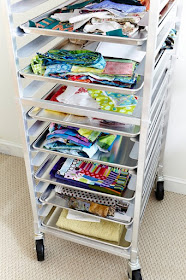 Quilting project storage and organization tips from A Bright Corner