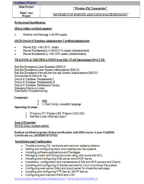 Electrical Engineering Resume Latter