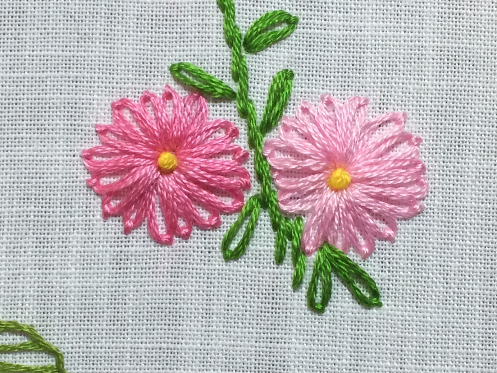 embroidered flower sampler