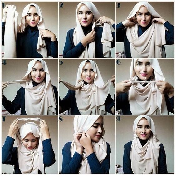 Hijab Pashmina Bertema Minimalis