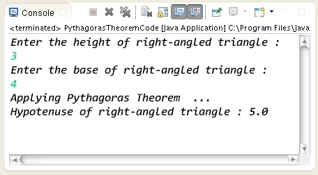 theorem pythagoras triangle hypotenuse