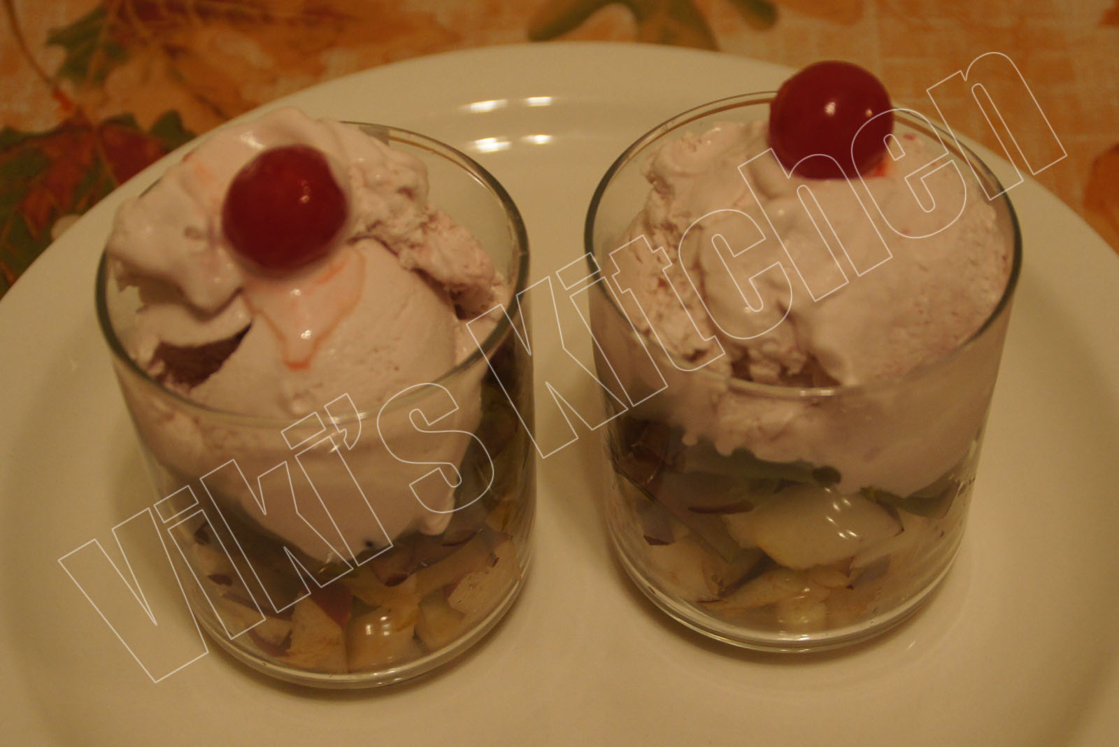 Viki 's Kitchen Fruit salad ice cream