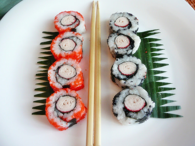 Uramaki sushi sau ''rulouri pe dos''
