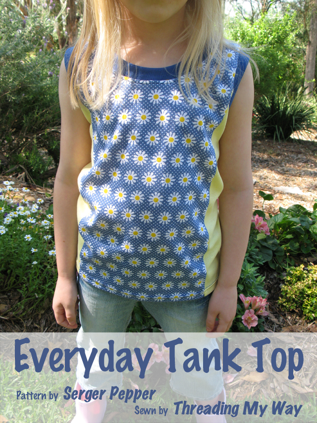 Everyday Tank Top... easy to sew. Great pattern by Serger Pepper ~ sewn by Threading My Way