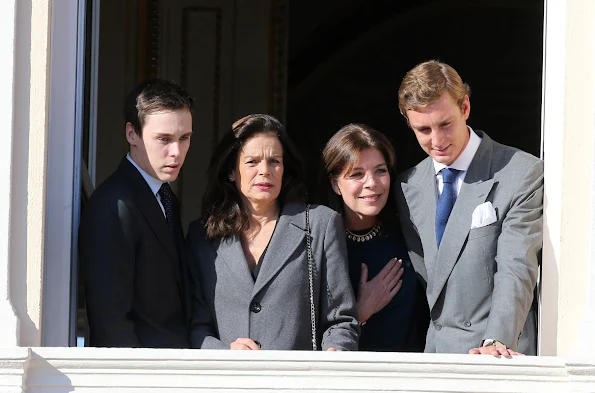 rince Albert and Princess Charlene presented Gabriella and Jacques to the balcony of the palace.