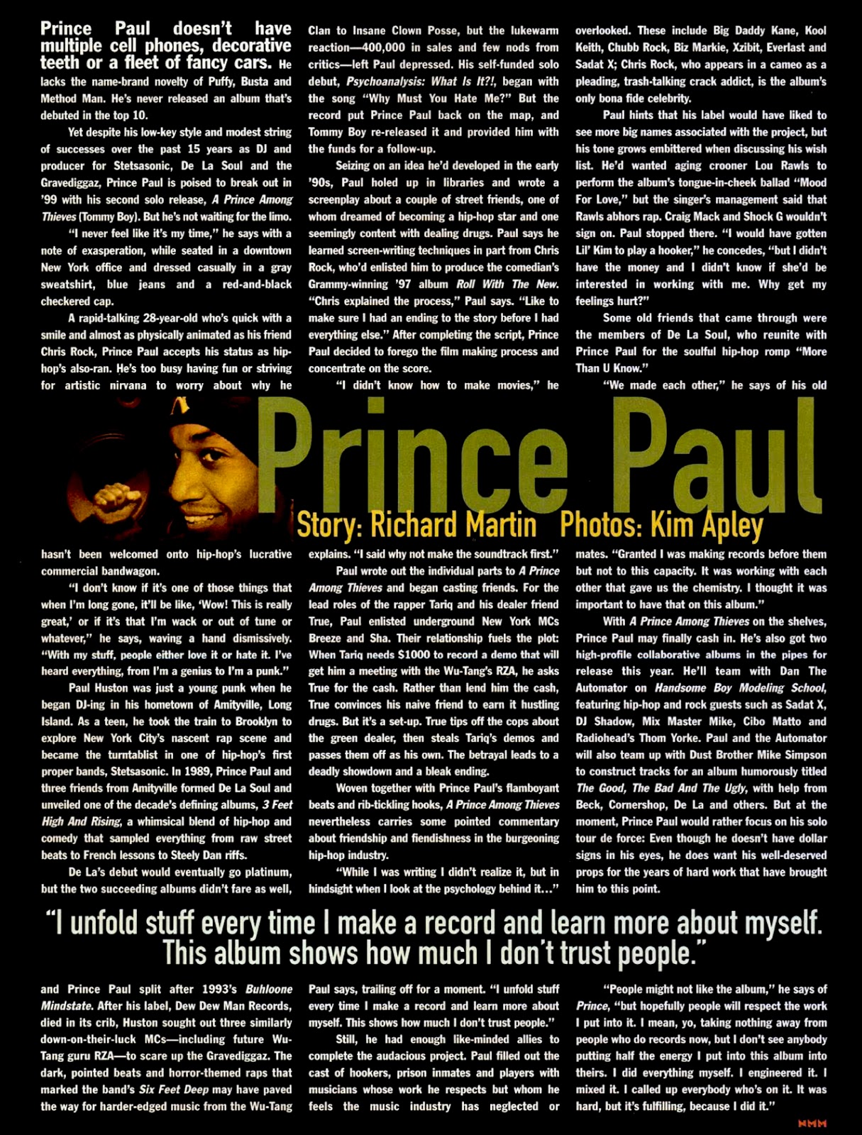 Prince Paul CMJ March 1999
