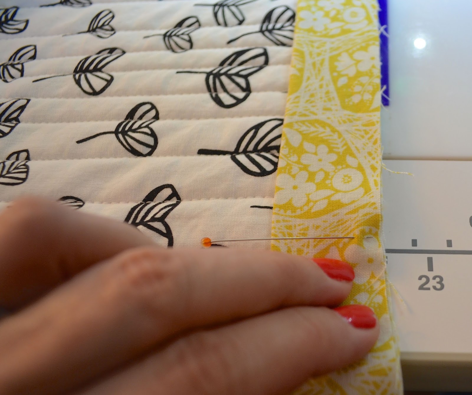 she can quilt Quilt Binding Tutorial hand and machine stitched