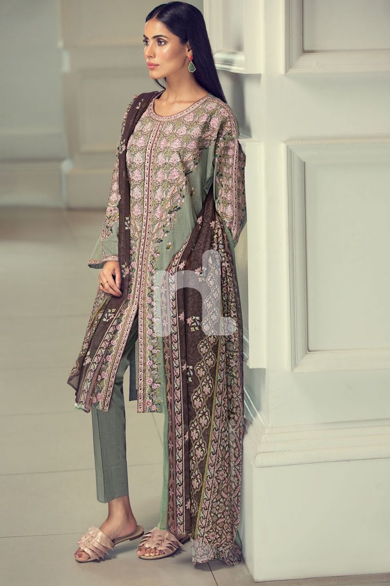 Nishat Linen Unstitched Eid Collection 2019 41907036Lawn & Cotton Net
